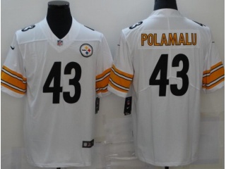 Pittsburgh Steelers #43 Troy Polamalu Limited Jersey White