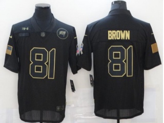 Oakland Raiders #81 Tim Brown Salute to Service Limited Jersey Black 