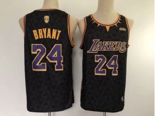 Los Angeles Lakers X Black Panther #24 Kobe Bryant Limited Jersey 