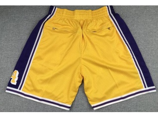 Los Angeles Lakers Kobe 8/24 Just Don Shorts Yellow