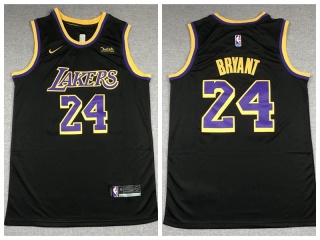 Nike Los Angeles Lakers #24 Kobe Bryant 2021 Earned Jersey Black