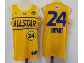 Jordan Los Angeles Lakers #24 Kobe Bryant 2021 All Star Jersey Yellow