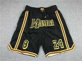 Los Angeles Lakers Mamba 8/24 Just Don Shorts Black 