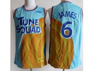 Tune Squad #6 Lebron James 2021 Jersey Blue 