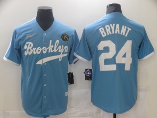 Nike Brooklyn Dodgers #24 Kobe Bryant Jersey Baby Blue