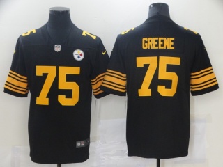 Pittsburgh Steelers #75 Joe Greene Color Rush Limited Jersey Black