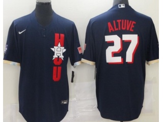 Houston Astros #27 Jose Altuve 2021 All Star Cool Base Jersey Blue