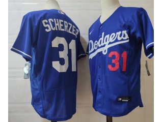 Nike Los Angeles Dodgers #31 Max Scherzer Flexbase Jersey Blue