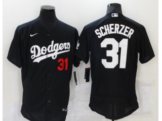 Nike Los Angeles Dodgers #31 Max Scherzer Flexbase Jersey Black