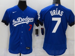 Nike Los Angeles Dodgers #7 Julio Urias City Flexbase Jersey Blue 