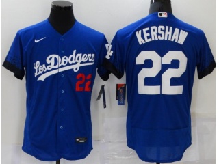 Los Angeles Dodgers #22 Clayton Kershaw City Flexbase Jersey Blue