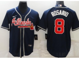 Nike Atlanta Braves #8 Eddie Rosario Cool Base Jersey Blue