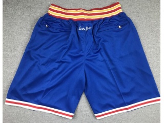 Golden State Warriors 75th Just Don Shorts Blue