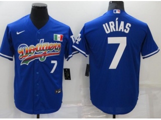 Nike Los Angeles Dodgers #7 Julio Urias Dodgers Jersey Blue