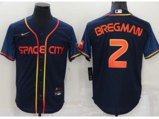 Nike Houston Astros #2 Alex Bregman Space City Cool Base Jersey	Blue