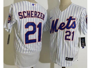 Nike New York Mets #21 Max Scherzer Flexbase Jersey White