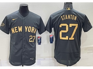 Nike New York Yankees #27 Giancarlo Stanton 2022 All Star Flexbase Jersey Grey 