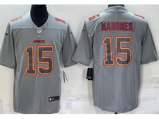 Kansas City Chiefs #15 Patrick Mahomes Atmosphere Jersey Grey