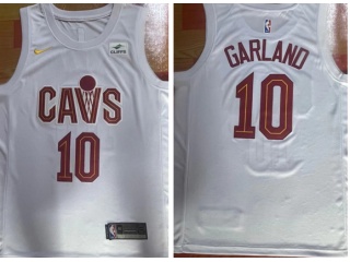 Nike Cleveland Cavaliers #10 Darius Garland 2022-23 Jersey White 