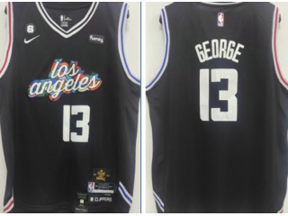 Nike Los Angeles Clippers #13 Paul George 2022-2023 City Jerseys Black 