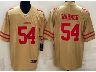 San Francisco 49ers#54 Fred Warner Vapor Limited Jersey Yellow 