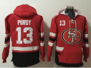 San Francisco 49ers #13 Brock Purdy Hoodies Red