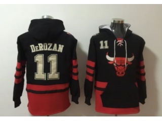  Chicago Bulls #11 DeMar Derozan Hoodies Black