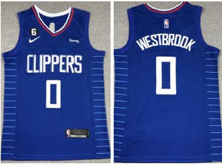 Nike Los Angeles Clippers #0 Russell Westbrook Jersey Blue 