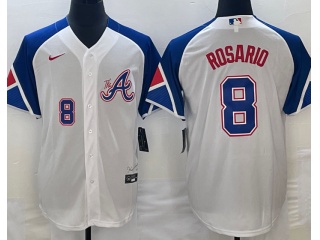 Atlanta Braves #8 Eddie Rosario City Cool Base Jersey White