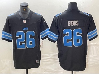 Detroit Lions #26 Jahmyr Gibbs Vapor F.U.S.E. Limited Jersey Legacy Black