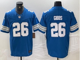 Detroit Lions #26 Jahmyr Gibbs Vapor F.U.S.E. Limited Jersey Legacy Blue