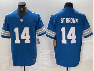 Detroit Lions #14 Amon-Ra St. Brown Vapor F.U.S.E. Limited Jersey Legacy Blue