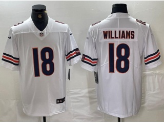 Chicago Bears #18 Caleb Williams Vapor Limited Jersey White