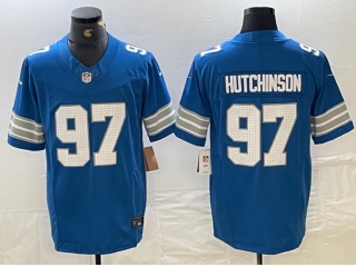Detroit Lions #97 Aidan Hutchinson Vapor F.U.S.E. Limited Jersey Legacy Blue