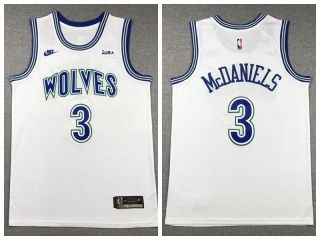 Minnesota Timberwolves #3 Jaden McDaniels Classic Jersey White