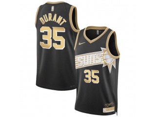 Phoenix Suns #35 Kevin Durant 2024 Jersey Black Golden