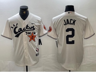 Houston Astros #2 Jack Cactus Jack HBCU Classic Jersey White