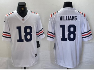 Chicago Bears #18 Caleb Williams 100th Limited Jersey White