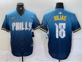 Philadelphia Phillies #18 Johan Rojas 2024 City Cool Base Jersey Blue 