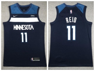 Minnesota Timberwolves #11 Naz Reid Jersey Navy Blue