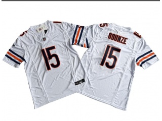 Chicago Bears #15 Rome Odunze Limited Jersey White 