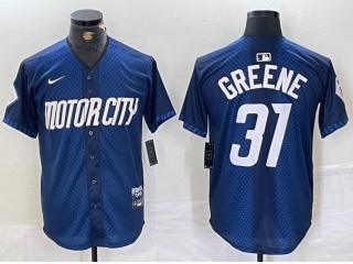 Detroit Tigers #31 Riley Greene 2024 City Connect Jersey Blue
