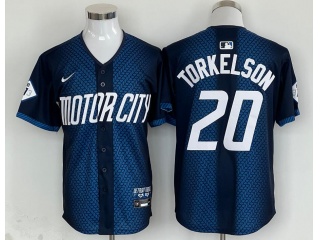 Detroit Tigers #20 Spencer Torkelson 2024 City Connect Jersey Blue