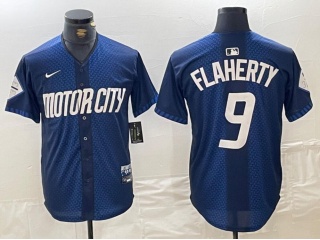 Detroit Tigers #9 Jack Flaherty 2024 City Connect Jersey Blue