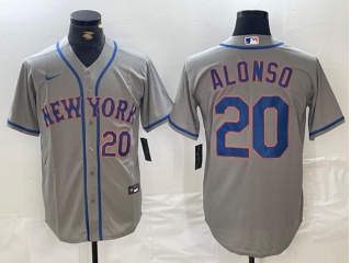 New York Mets #20 Pete Alonso Limited Player Jersey Grey