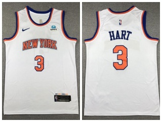 New York Knicks #3 Josh Hart Jersey White