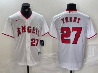 Los Angeles Angels #27 Mike Trout Limited Player Jersey White