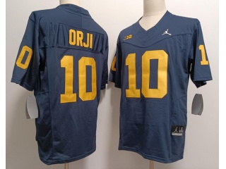 Michigan Wolverines #10 Alex Orji Limited Jersey Blue