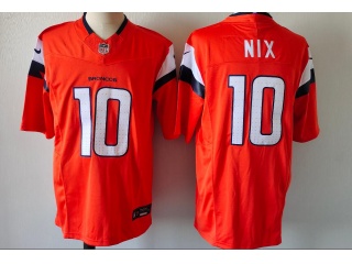 Denver Broncos #10 Bo Nix Vapor F.U.S.E. Limited Jersey Orange