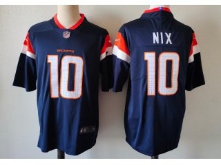 Denver Broncos #10 Bo Nix Vapor F.U.S.E. Limited Jersey Navy Blue